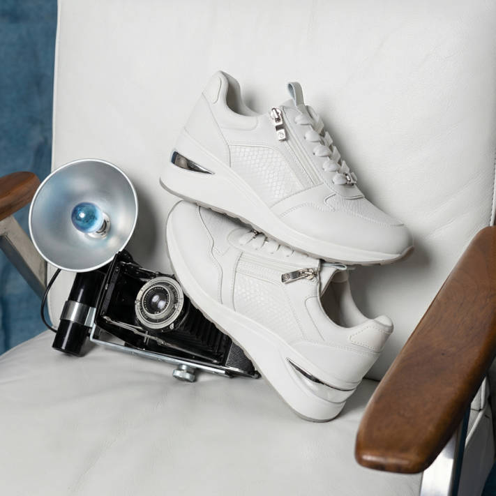 White sneaker