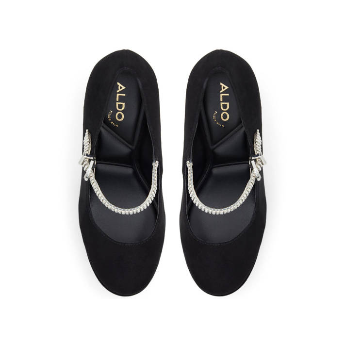 Black pump with rhinestones LUCILLA