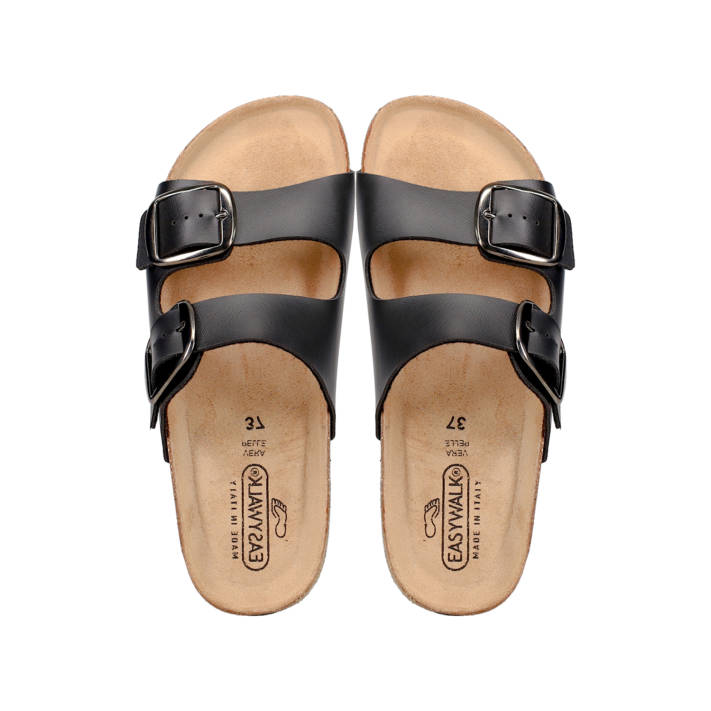 Μαύρο footbed σανδάλι