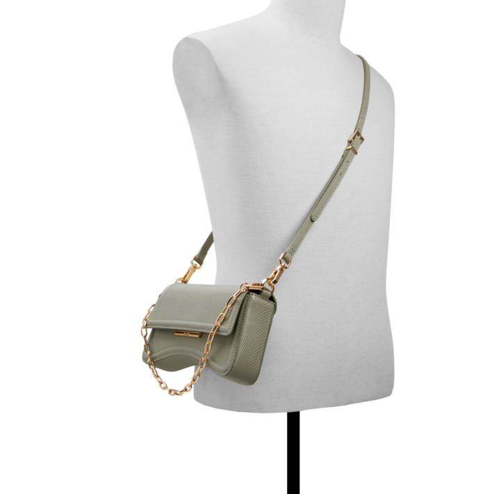 Khaki shoulder bag ANIA