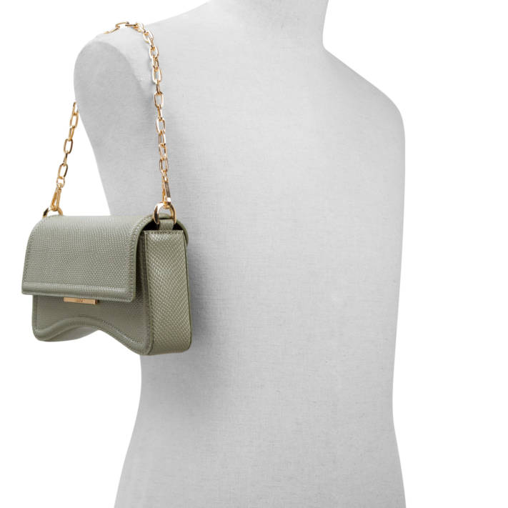 Khaki shoulder bag ANIA
