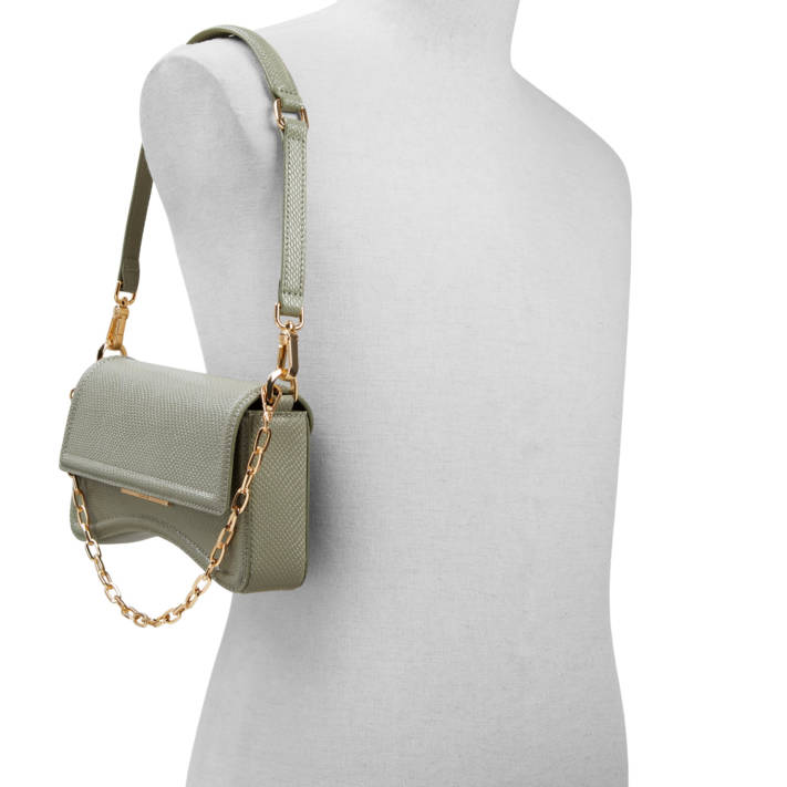 Khaki shoulder bag ANIA