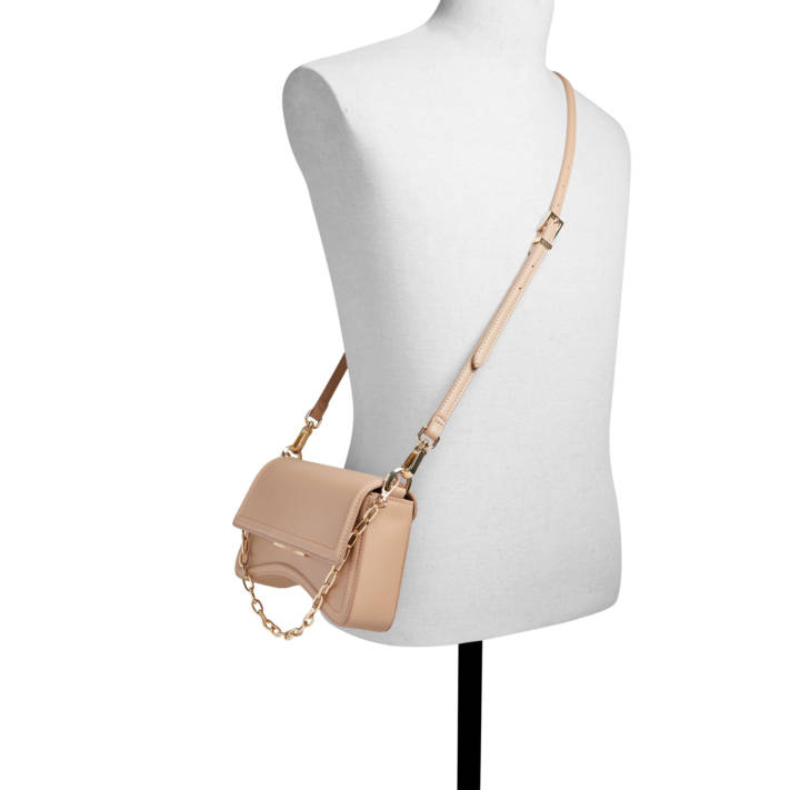 Beige shoulder bag ANIA
