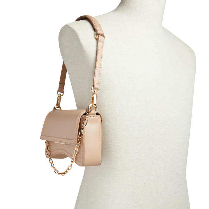 Beige shoulder bag ANIA