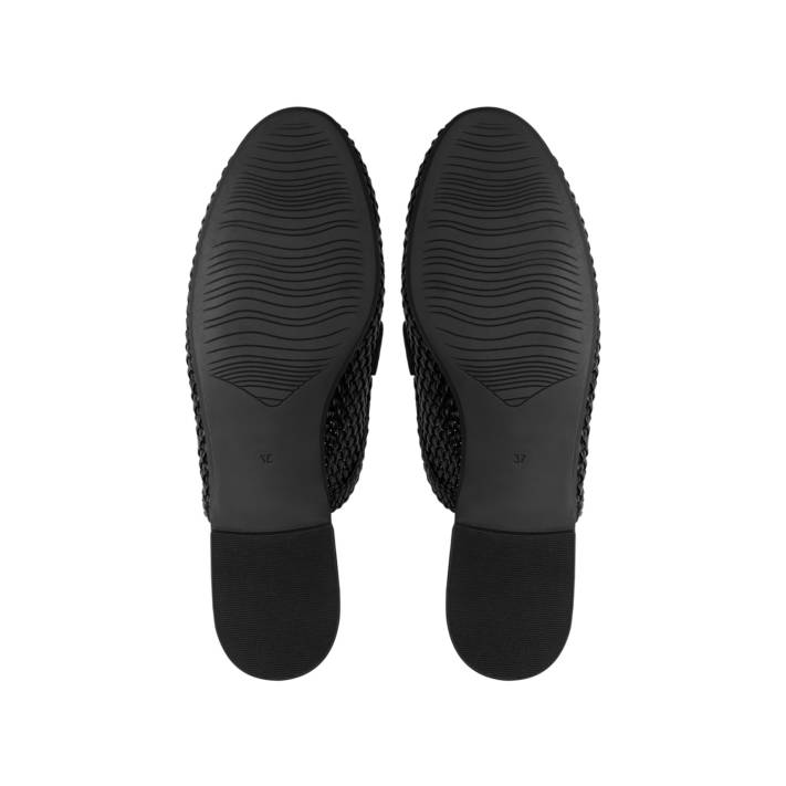 Μαύρο πλεκτό mule