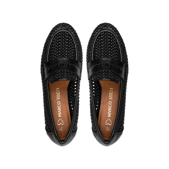 Μαύρο πλεκτό loafer