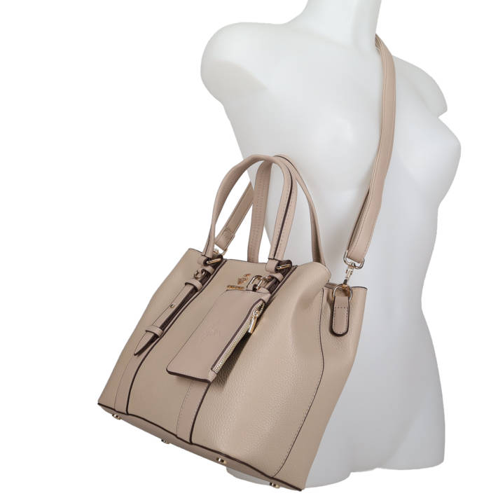Beige shoulder bag
