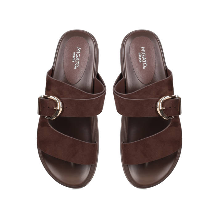 Brown footbed sandal