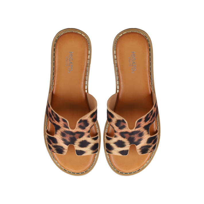 Animal print sandal