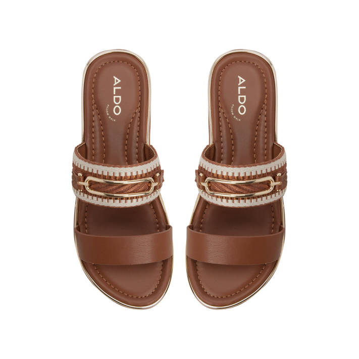 Καφέ footbed σανδάλι LAGOON