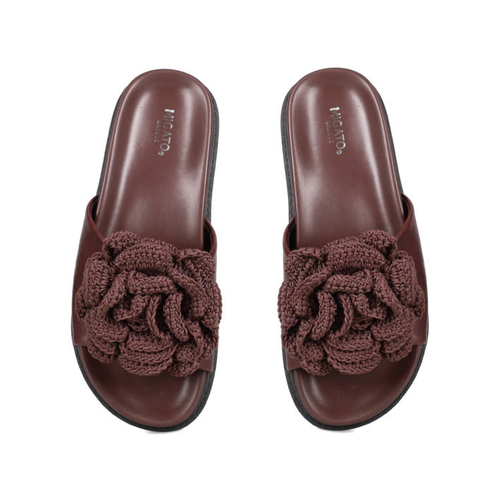Brown footbed sandal