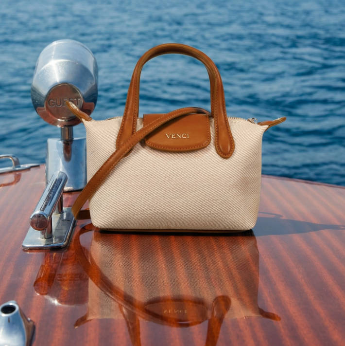 Beige handbag