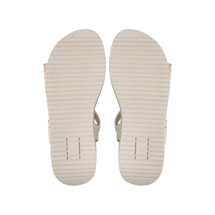 Εκρού footbed σανδάλι
