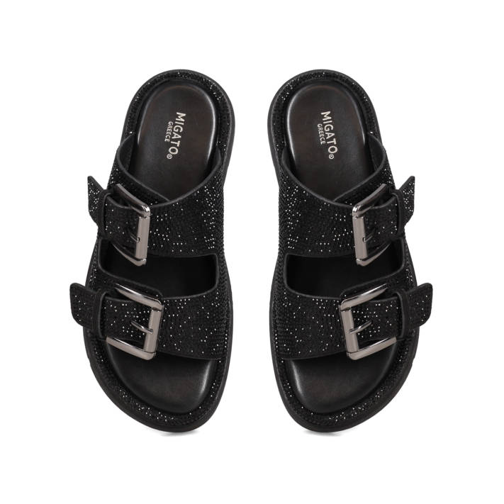 Μαύρο flatform σανδάλι