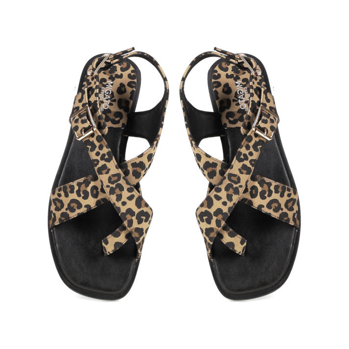 Animal print σανδάλι
