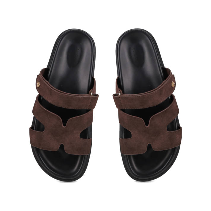 Brown footbed sandal