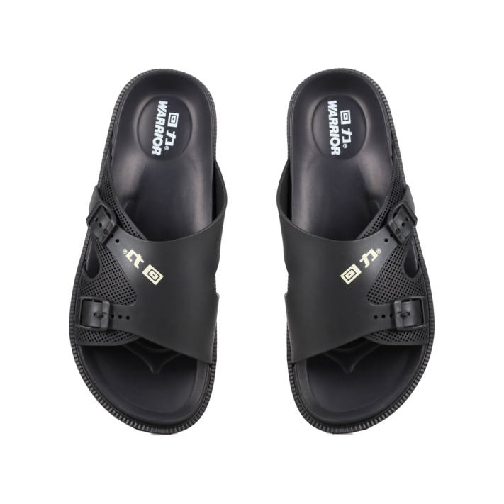 Μαύρη ανδρική footbed σαγιονάρα