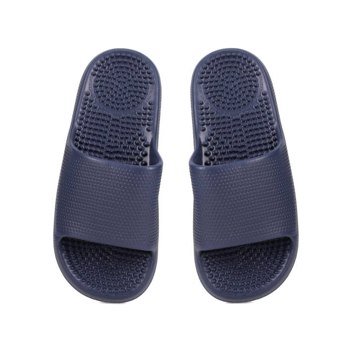 Mens blue slide beach sandal