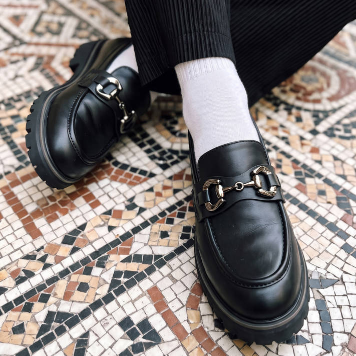 Black loafer