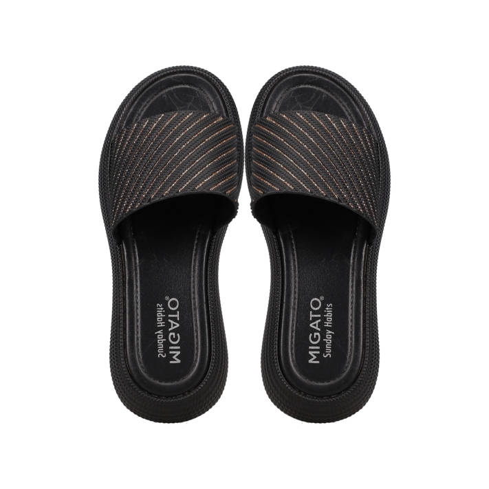 Μαύρο flatform σανδάλι