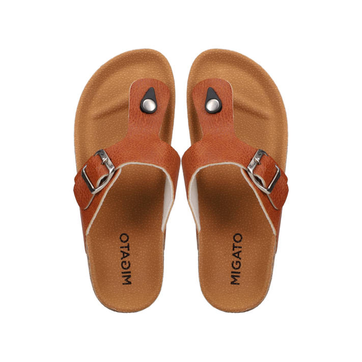 Tan footbed sandal