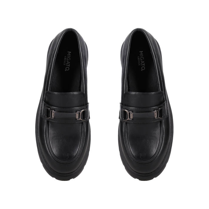 Μαύρο chunky loafer
