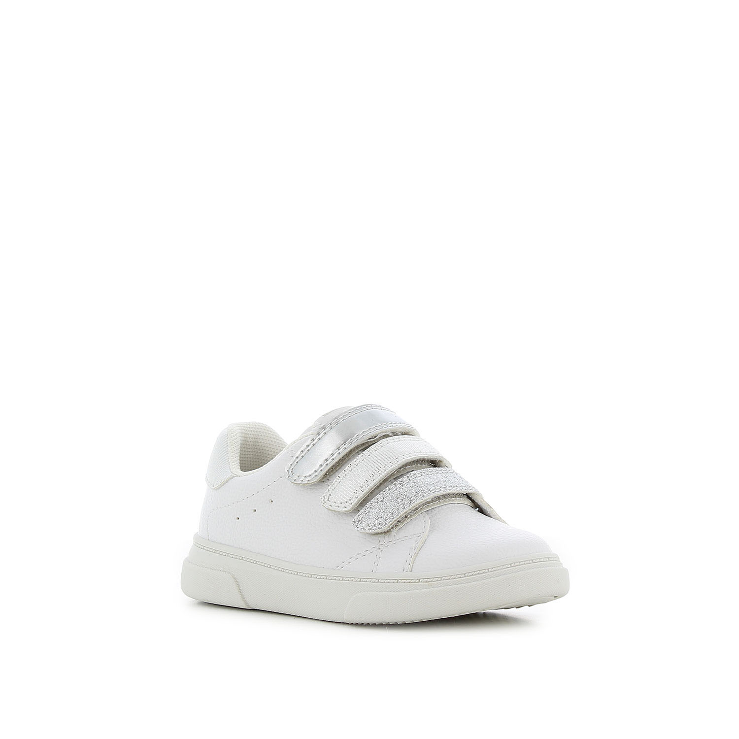 Λευκό παιδικό sneaker φωτογραφία