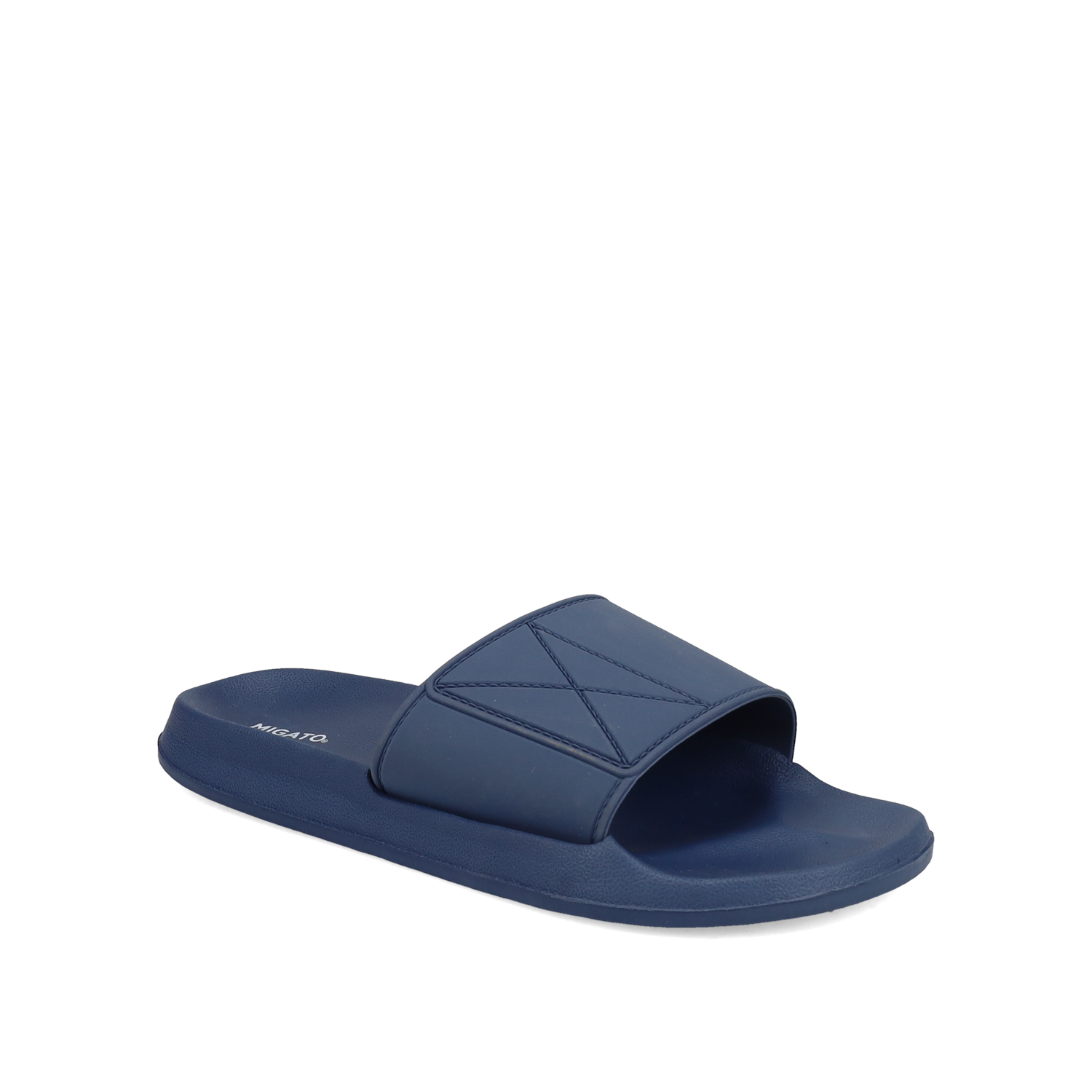 Σκούρα μπλε ανδρική σαγιονάρα slide φωτογραφία