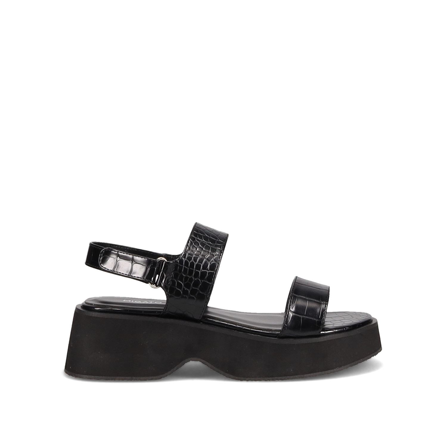 Μαύρο flatform σανδάλι