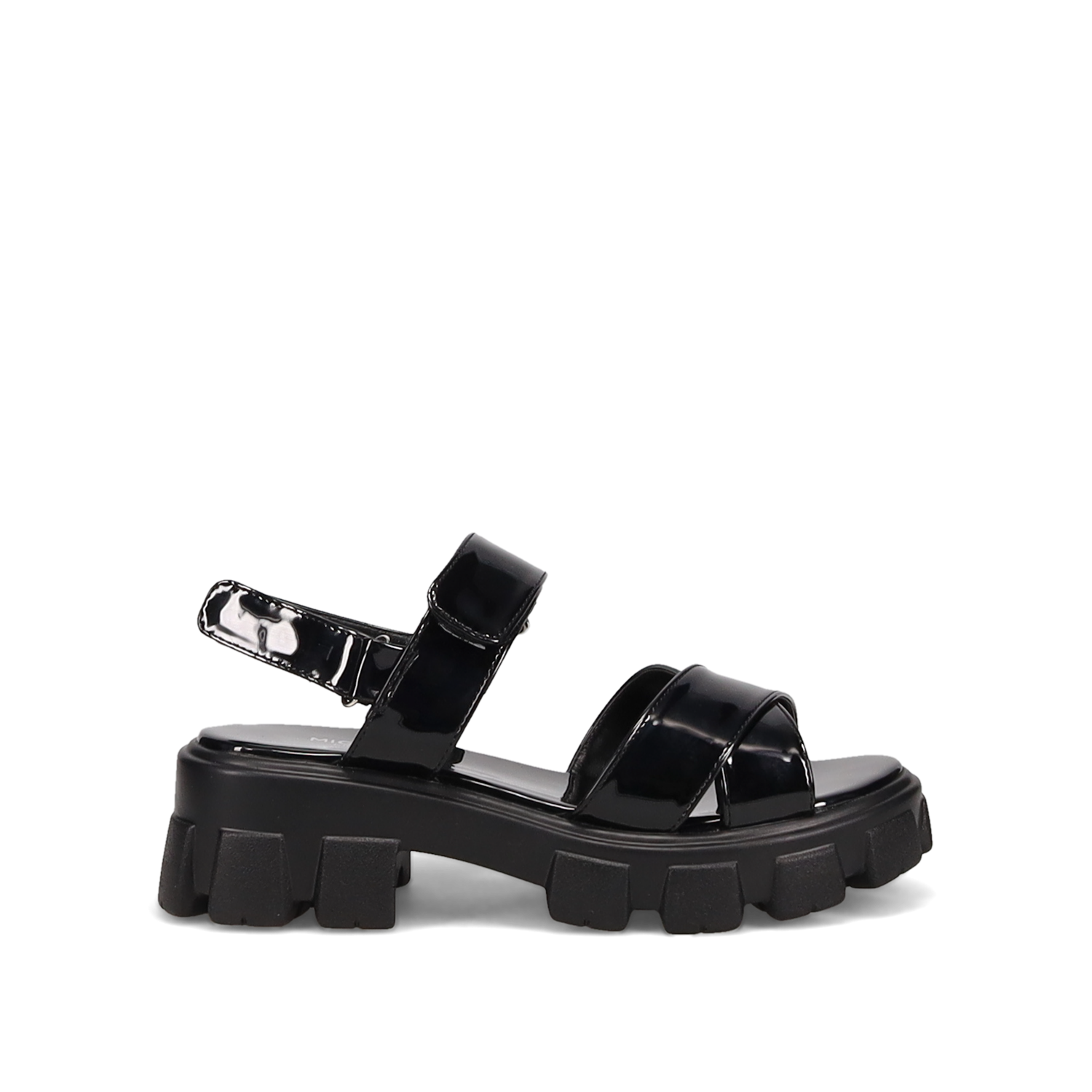 Μαύρο flatform σανδάλι