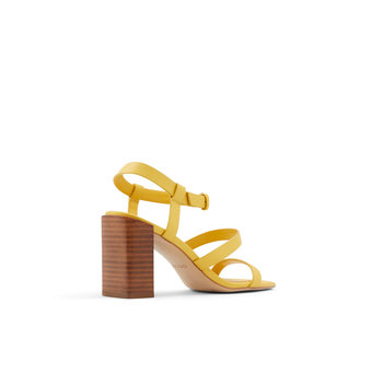 Yellow leather sandal HAVANA