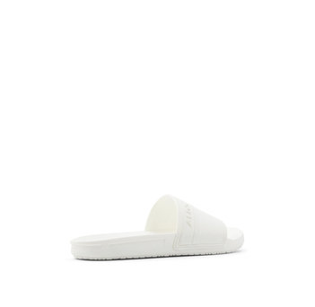 Mens white slide sandal DINMORE