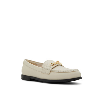 Λευκό δερμάτινο loafer LAUREA