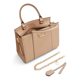 Beige handbag MEERYLE