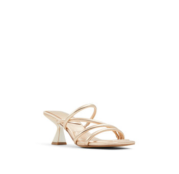 Ροζ χρυσό multistrap mule VAK