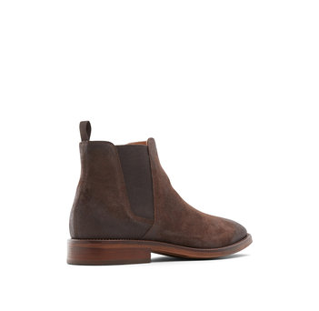 Mens brown suede leather boot GWERACIEN