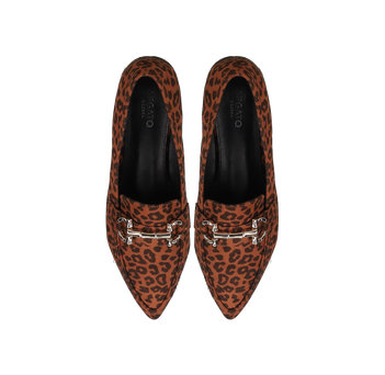 Leopard animal print loafer