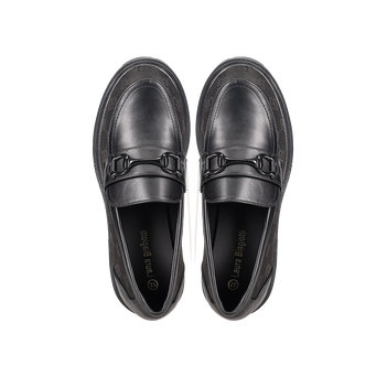 Μαύρο chunky loafer