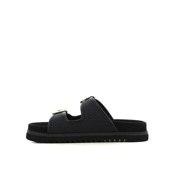 Μαύρο footbed σανδάλι