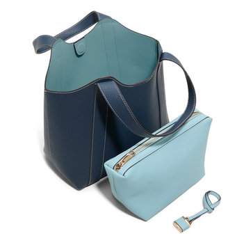 Blue shoulder bag ROWSLEY