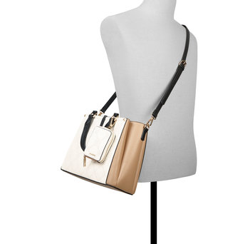 Ecru handbag SALWAH