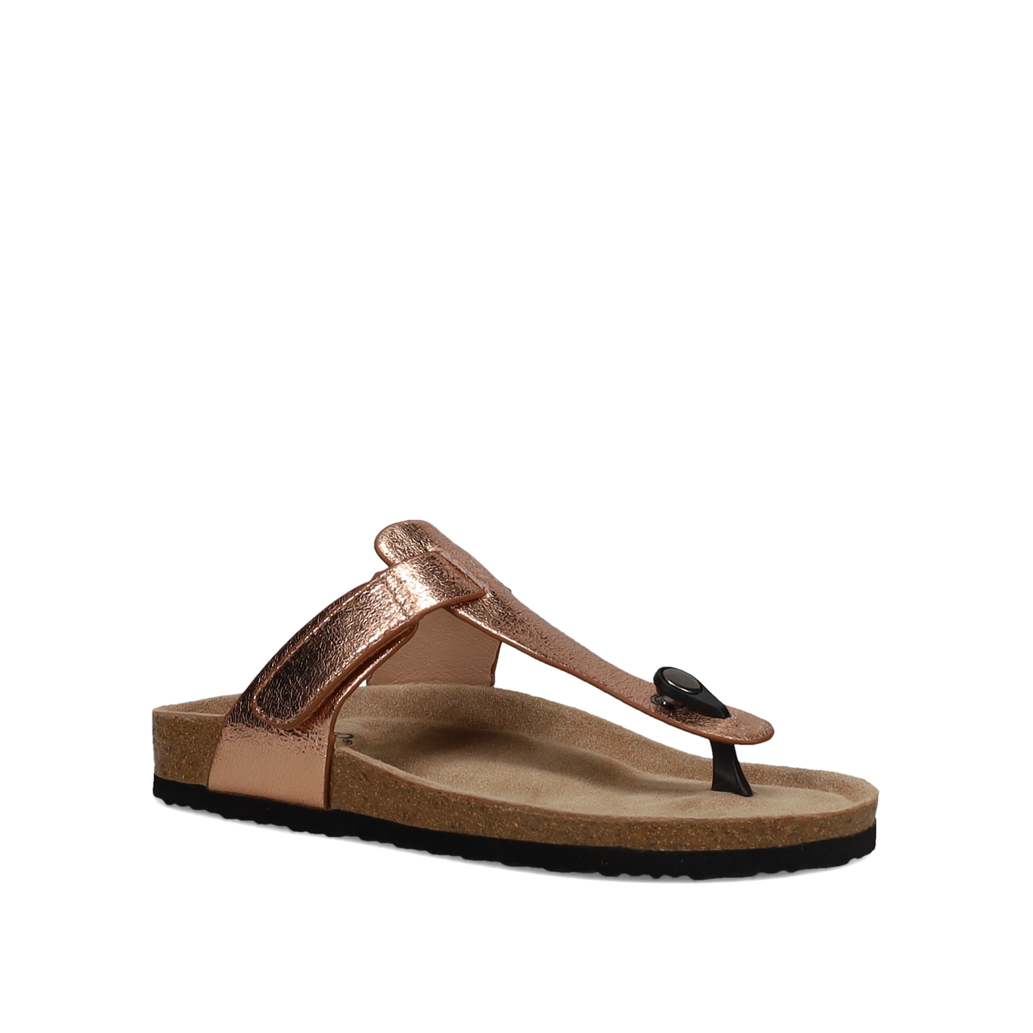  Ροζ χρυσό δίχαλο σανδάλι footbed - 2