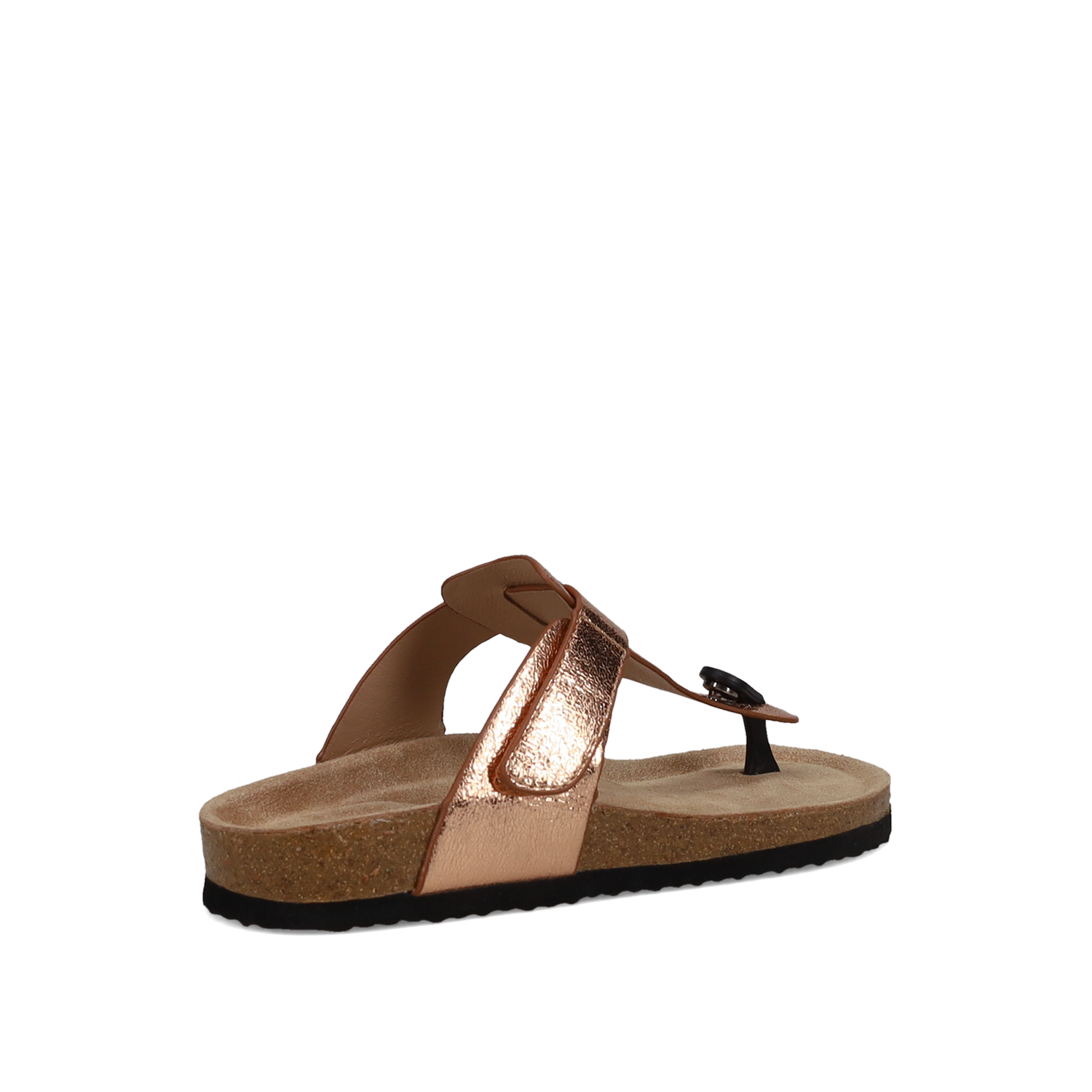  Ροζ χρυσό δίχαλο σανδάλι footbed - 3