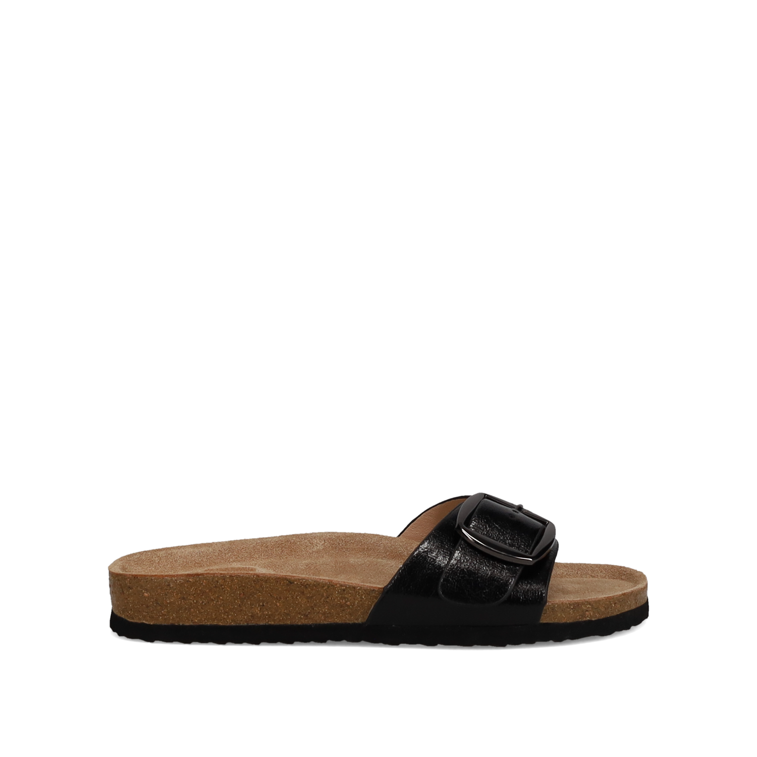 Μαύρο σανδάλι footbed