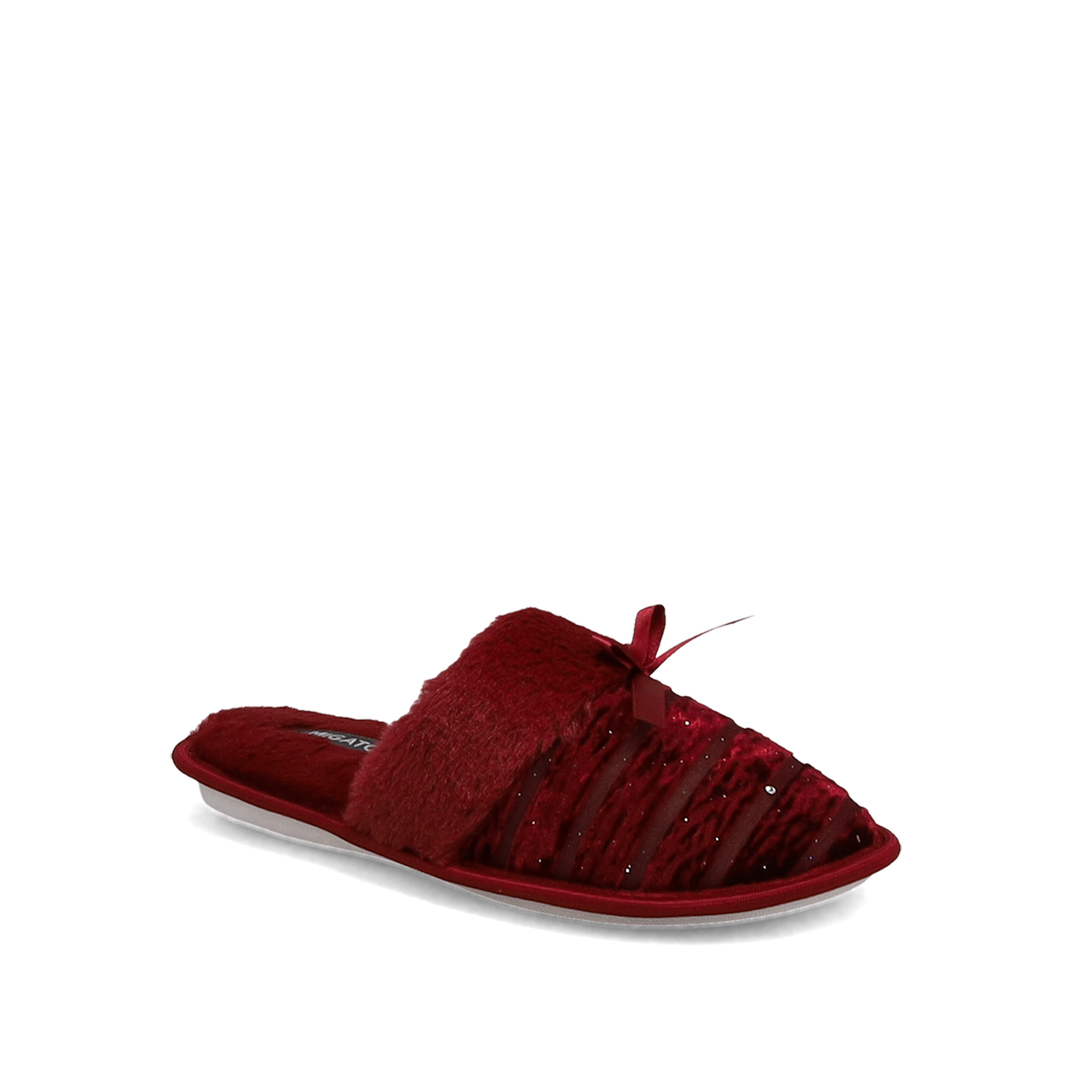 Μπορντώ γυναικεία παντόφλα φωτογραφία