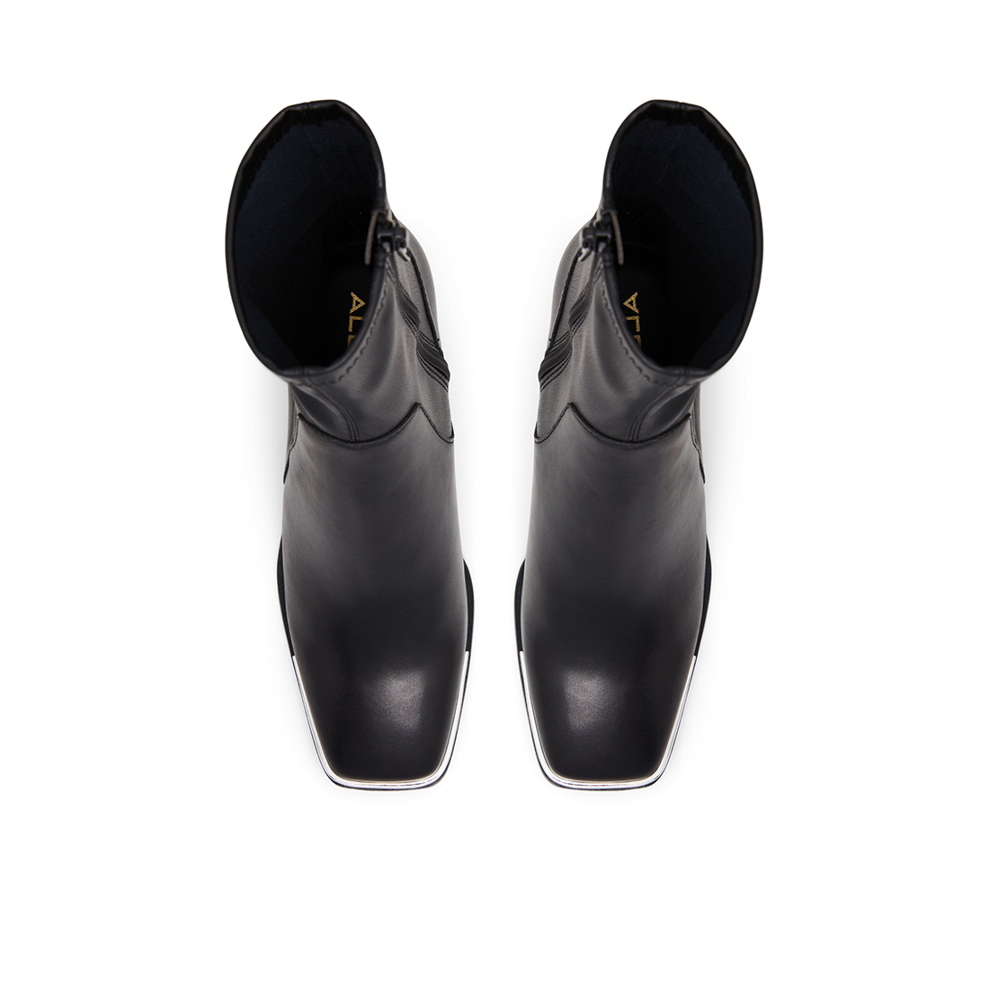 ALDO Μαύρο δερμάτινο chunky loafer BIGLANE - 3