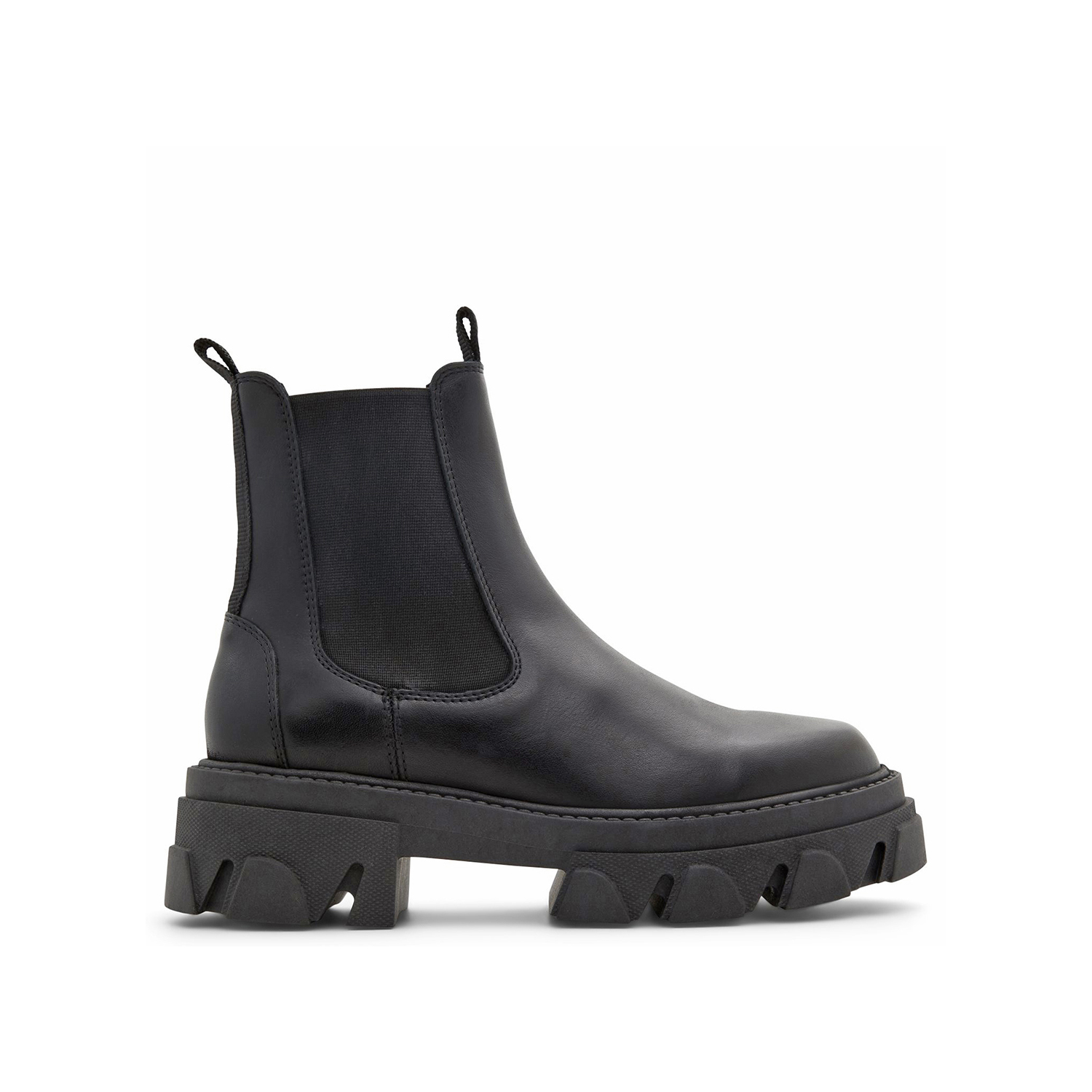 Μαύρο ανδρικό δερμάτινο μποτάκι REDFORD