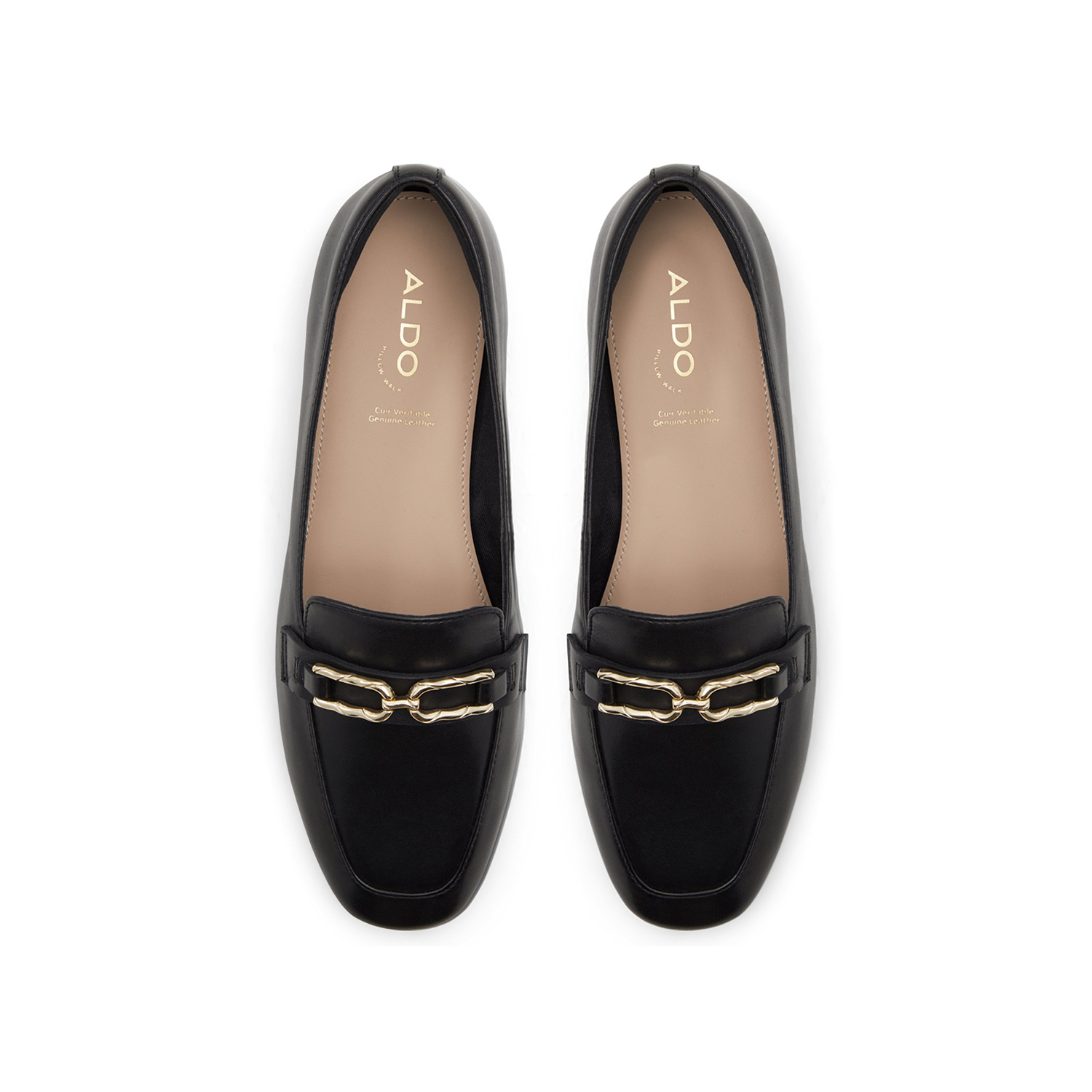 ALDO Μαύρο δερμάτινο loafer CADODER - 3