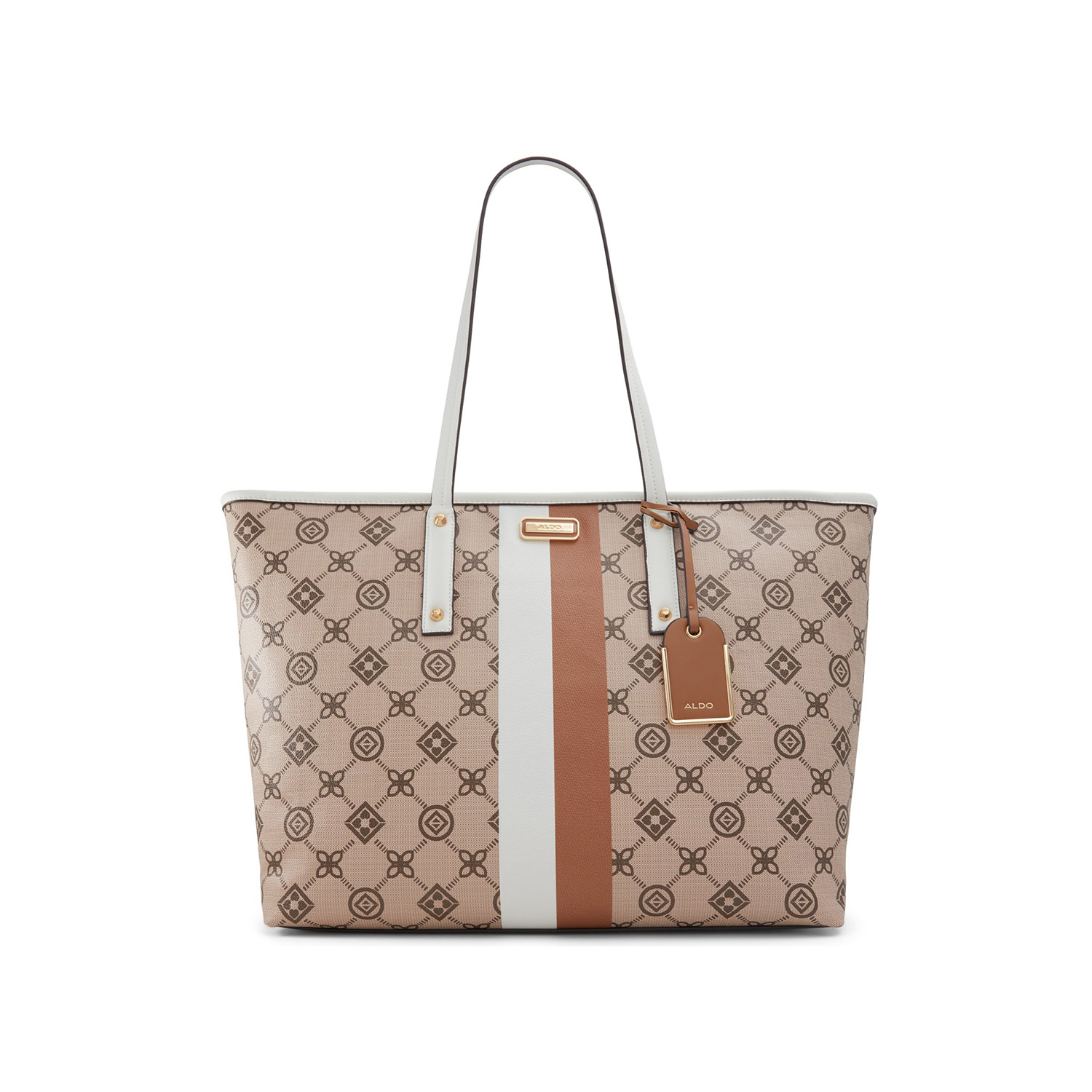 Μπεζ εμπριμέ τσάντα ώμου CHARRINGTON