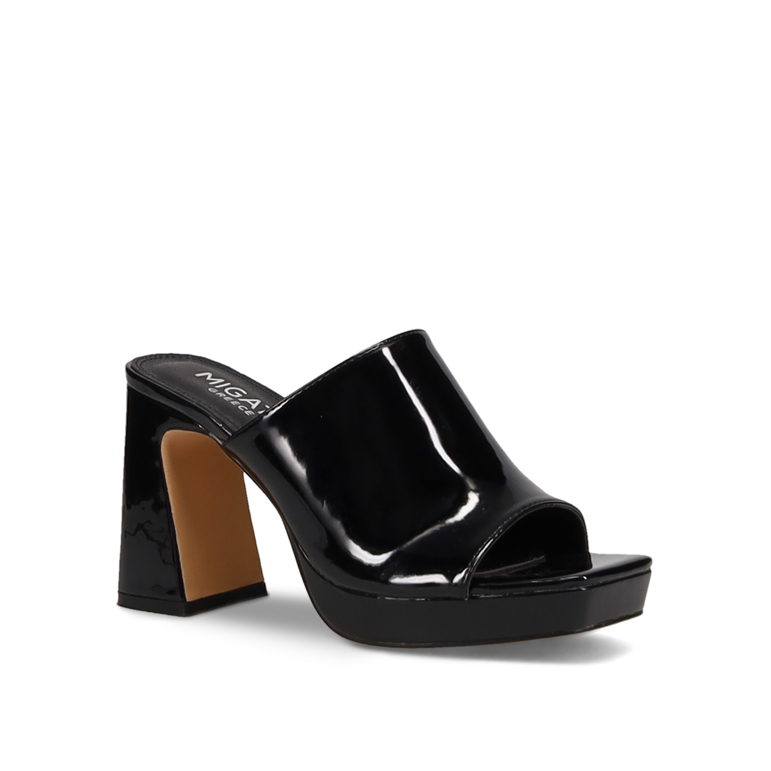 Μαύρο mule πέδιλο φωτογραφία